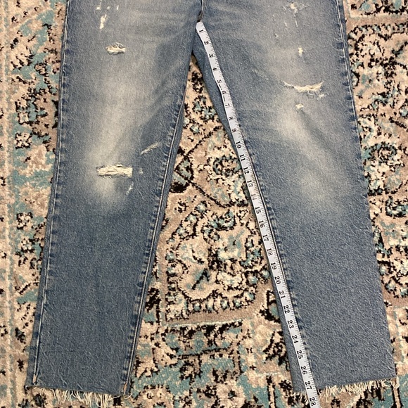 Women’s Good American The Weekender Jeans GWE062T Indigo046 Size - Picture 13 of 15